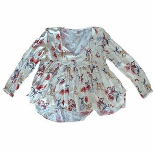 American Eagle floral blouse